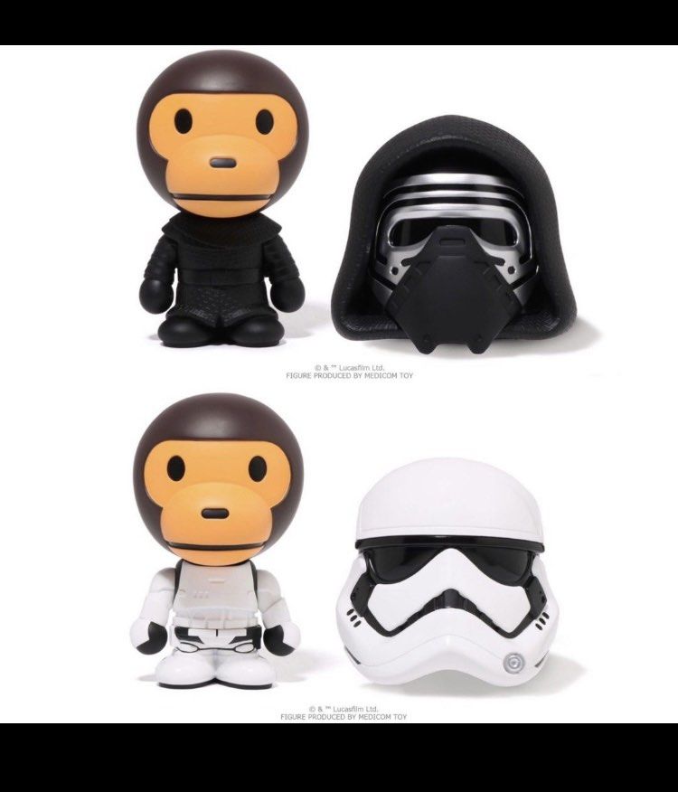 BAPE X STAR WARS BABY MILO FIRST ORDER STORMTROOPER VCD M-