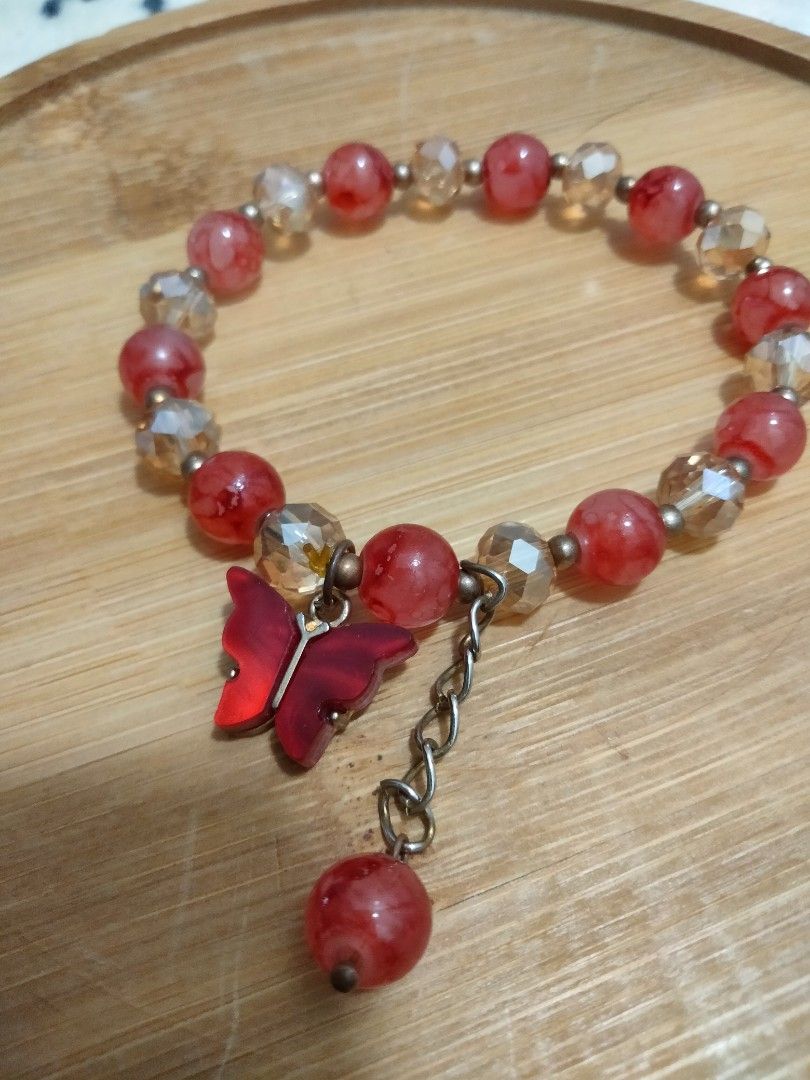 Red butterfly hotsell bracelet