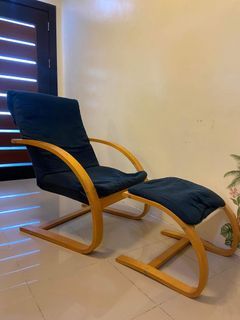 Bentwood Rocking Lounge chair with footrest