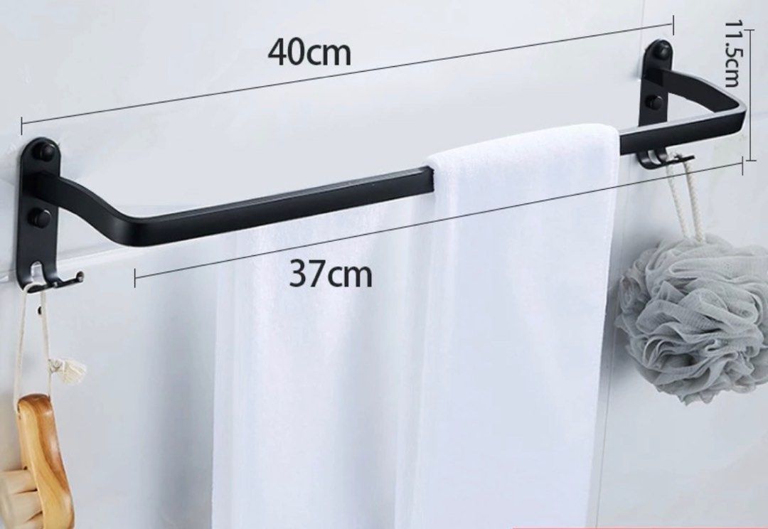Towel rail sales no screws