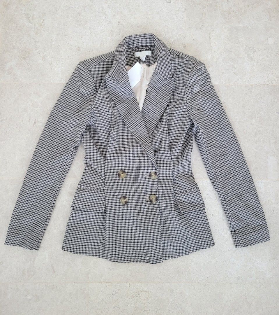 BNWT H M Peplum Blazer Coat