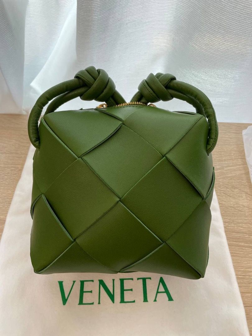 Bottega Veneta BV Mini Cassette Camera Bag Avocado Green