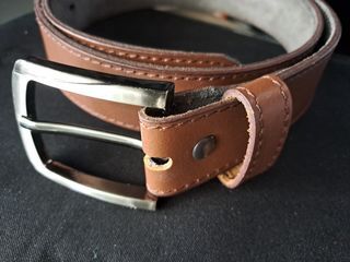 Brown genuine leather belt 30-34 waist