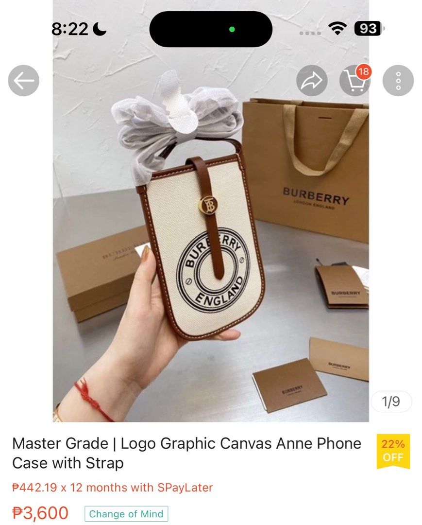 Burberry Phone Sling Bag Women s Fashion Bags Wallets Shoulder Bags on Carousell
