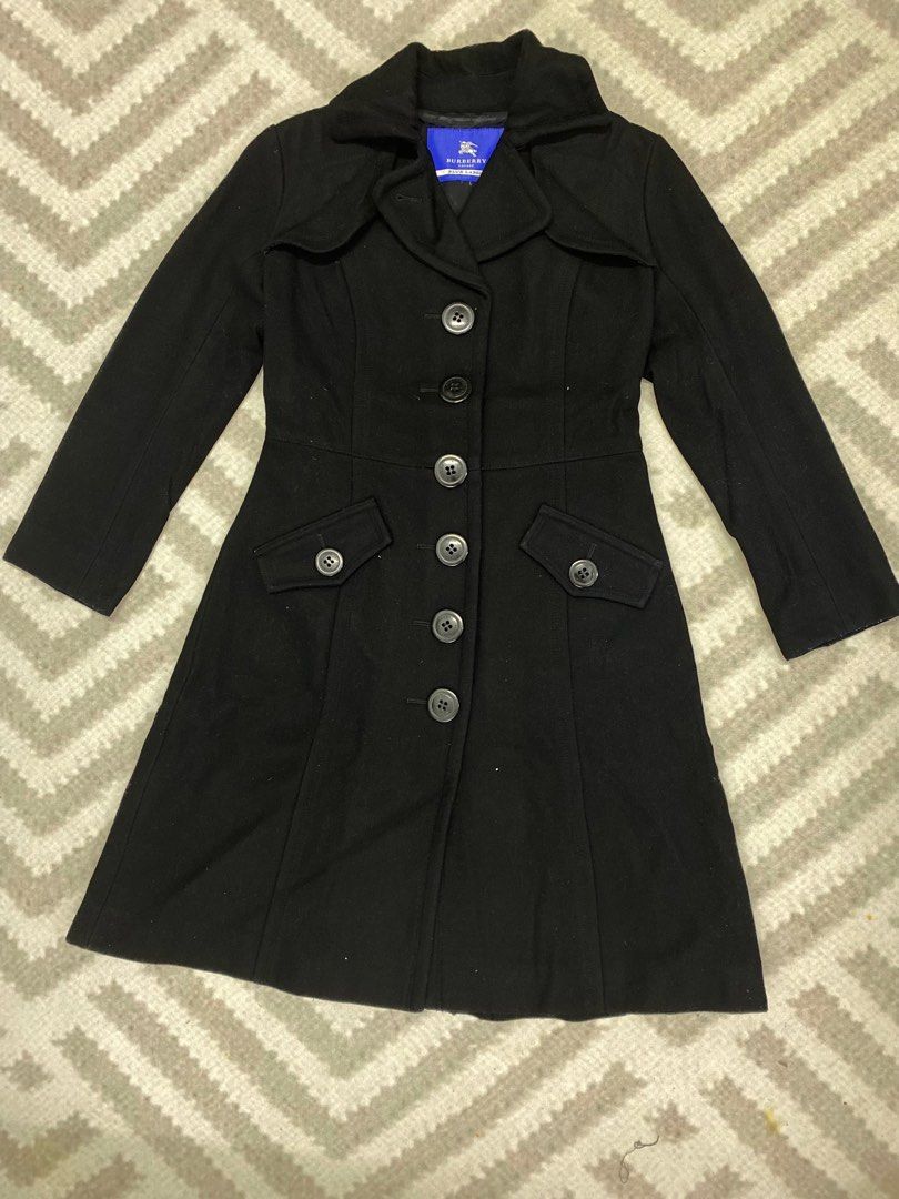 Burberry black winter sales coat