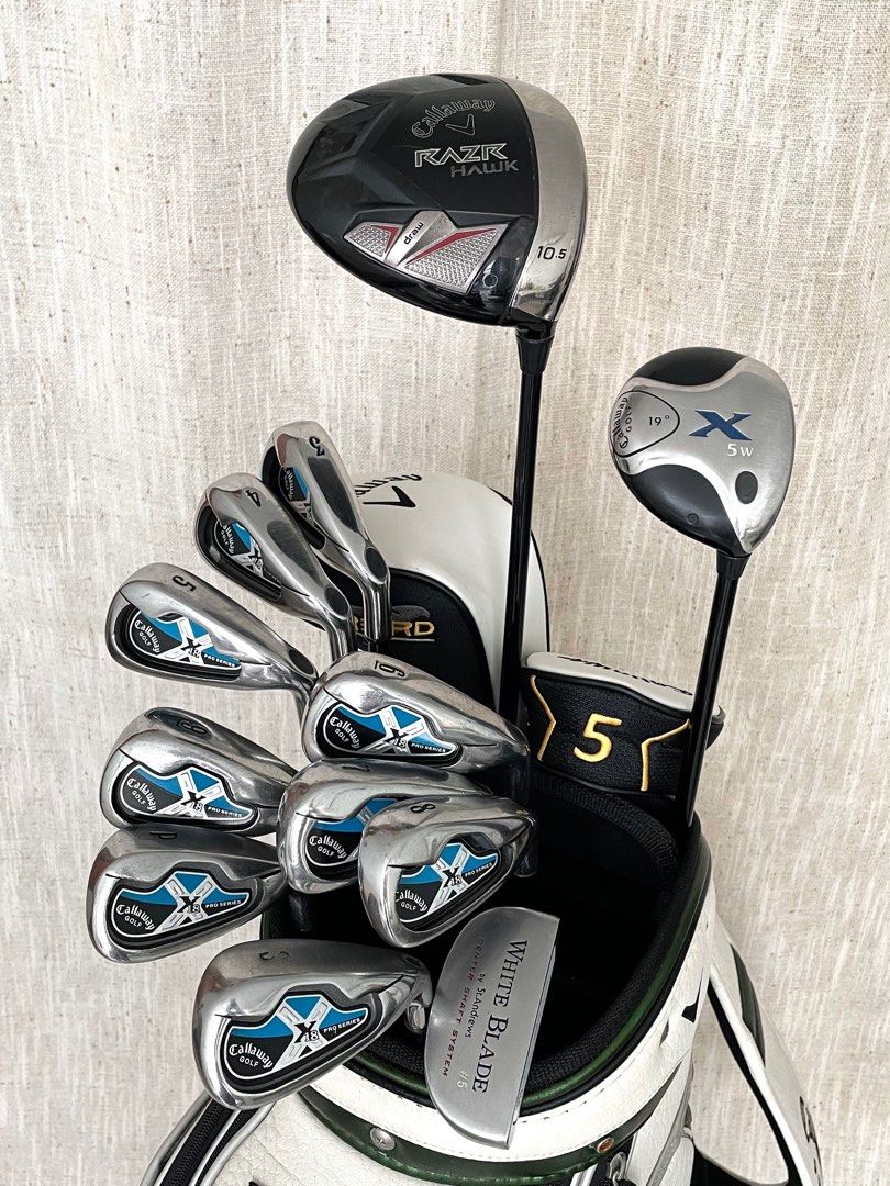 Callaway Golf Set for Beginner. Razr Hawk Driver, X18 Irons with