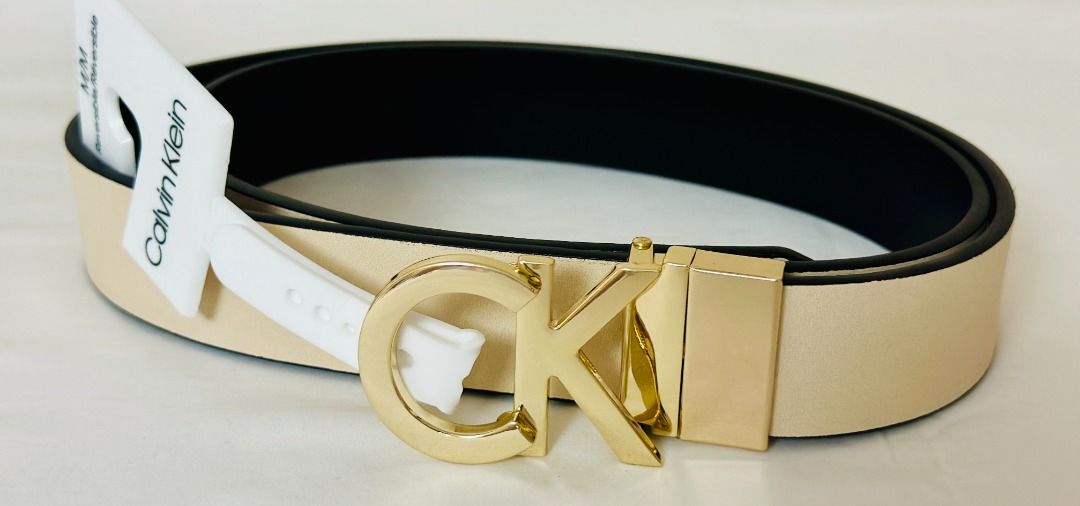 Calvin klein belt deals gold