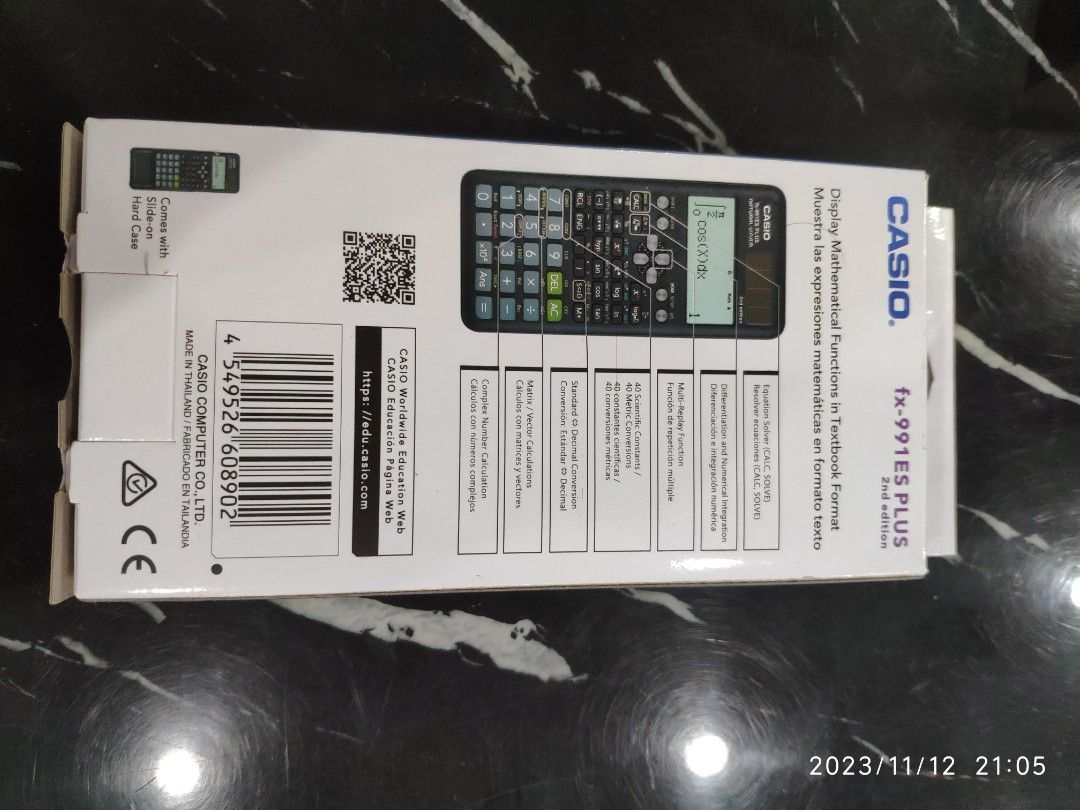 Casio fx-991 ES plus 2nd edition 417functions, Hobbies & Toys ...