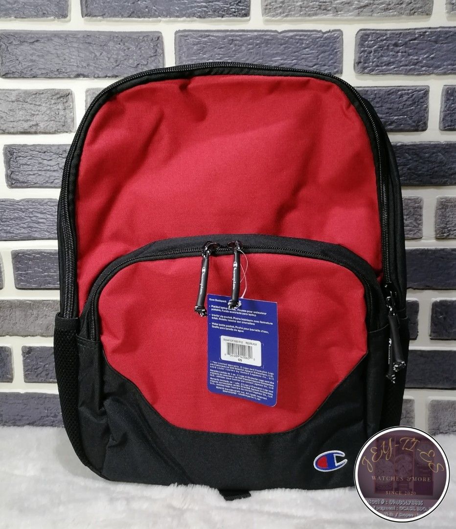 Champion Back (Category: Backpacks) located in Taytay. Submitted by jeyties (Listing ID 1265247261, Image 1). Description: Original champion backpack With laptop compartment Slightly negotiable DM for details.