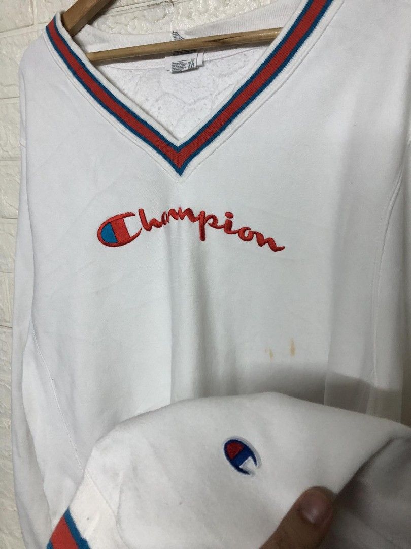 Champion sweater v neck jacket cheap