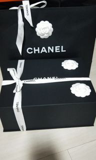 Chanel box and paper bag