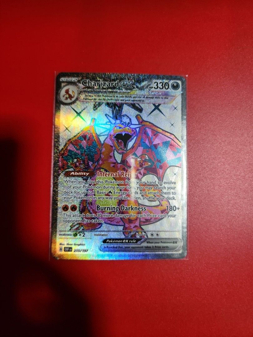 Charizard ex (Category: Raw Cards) located in Singapore. Submitted by turtleboiboiz (Listing ID 1265267643, Image 1). Description: .