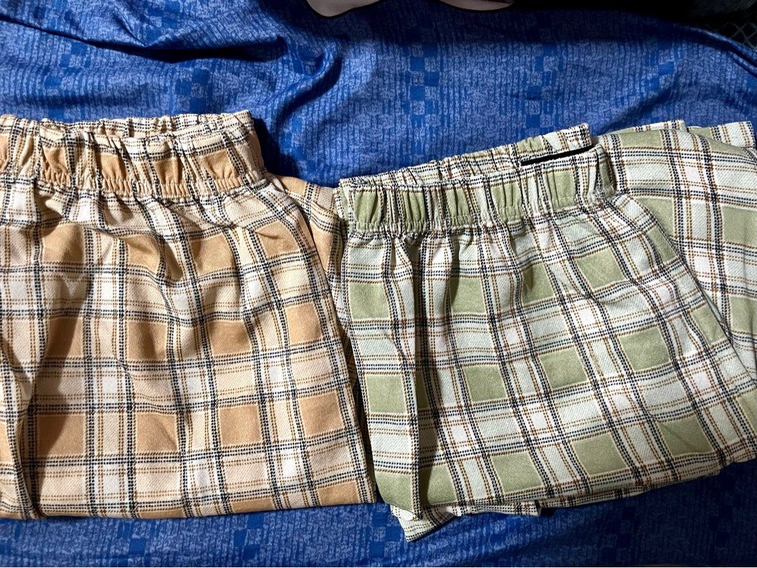 Checkered discount stretch pants