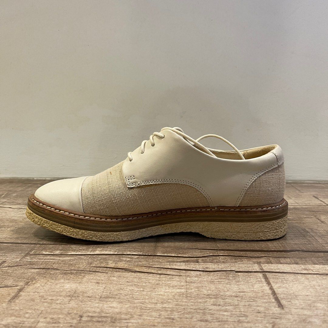 Clarks Classic Beige Brogues Women s Fashion Footwear Flats on