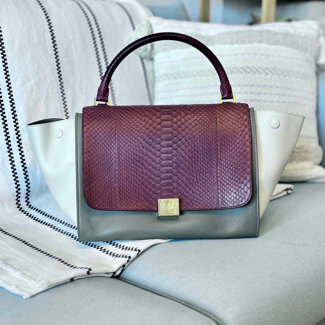 Celine trapeze python outlet
