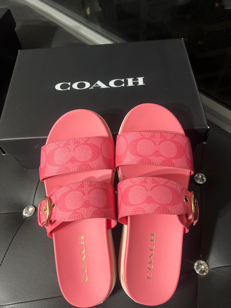 Red coach flip best sale flops