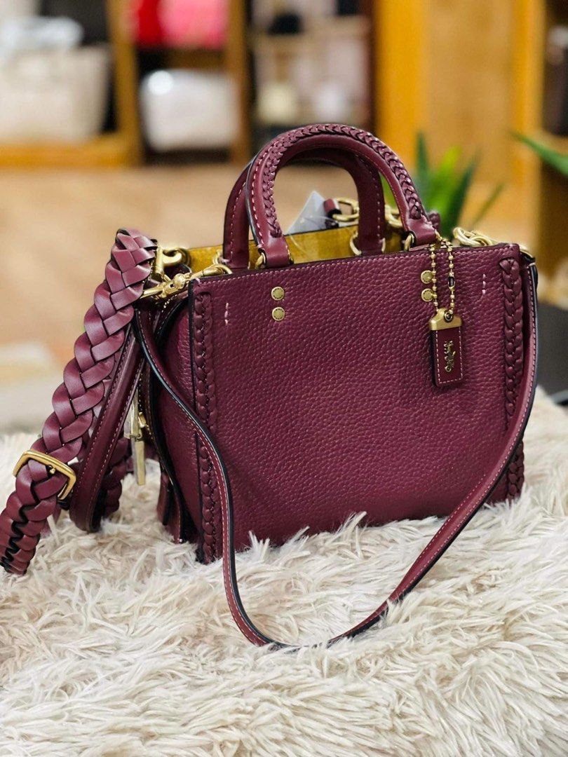 Coach rogue oxblood discount rivets