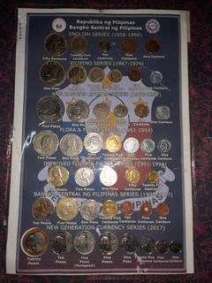 Complete set of Philippine currency
