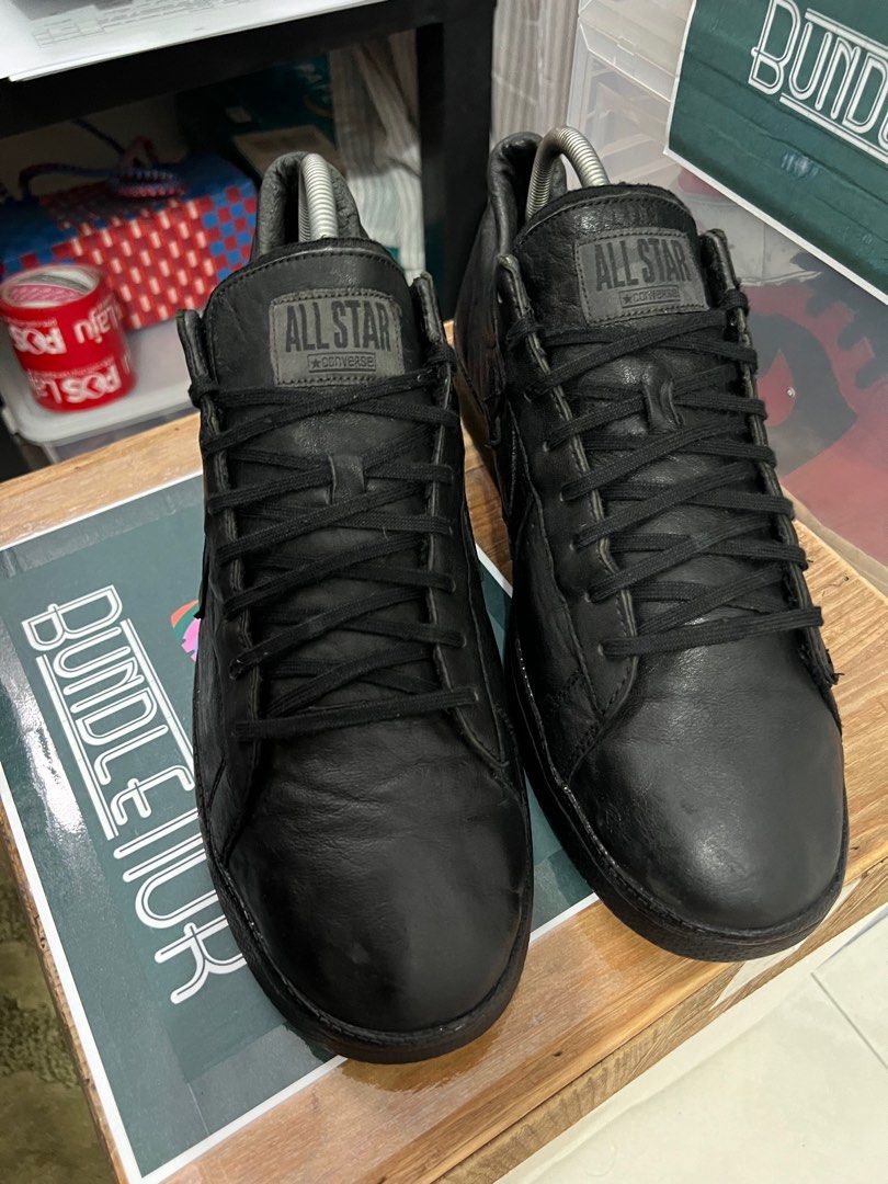 Converse pro leather sales 76 ox black