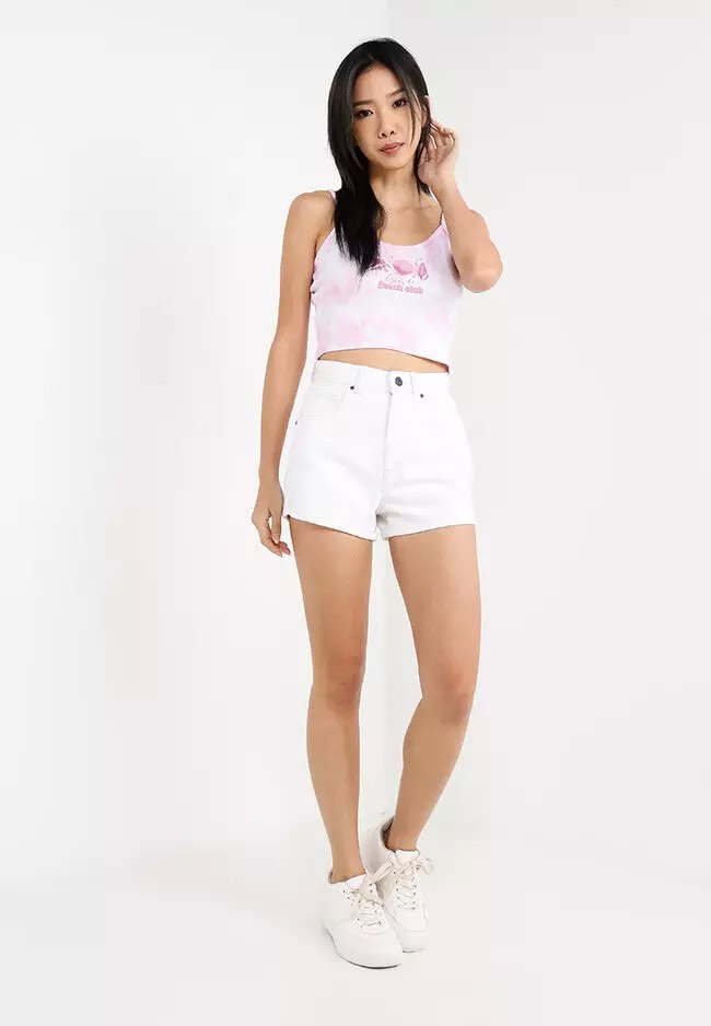 White mom sales jean shorts