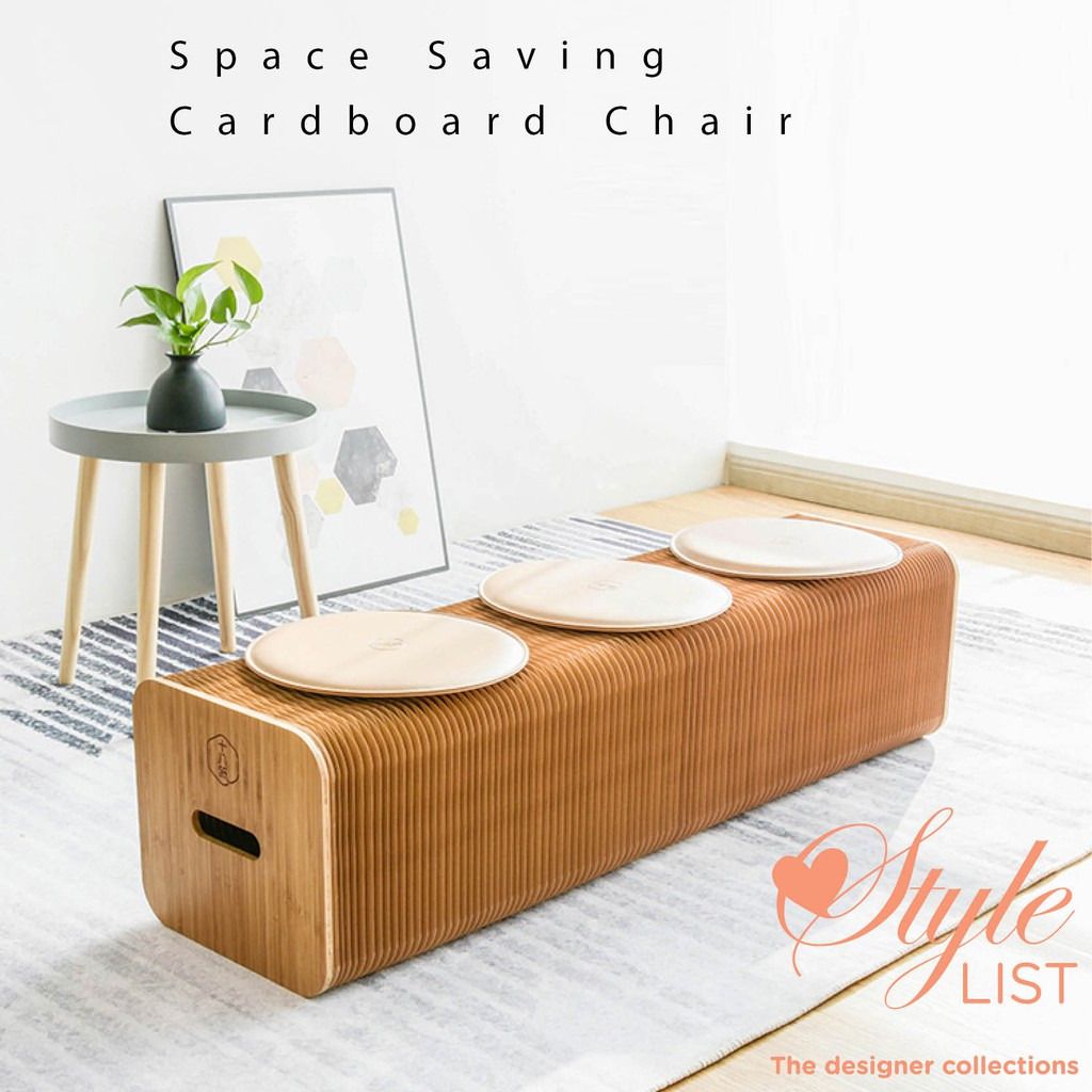 Folding kraft on sale paper stool