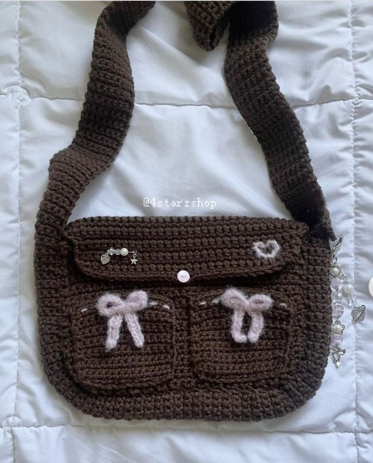 Cute Crochet Mini Backpack Keychain - Step by Step - YouTube