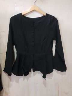🍒Crop top hitam🍒