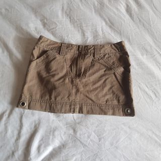 dark brown grunge y2k mini skirt