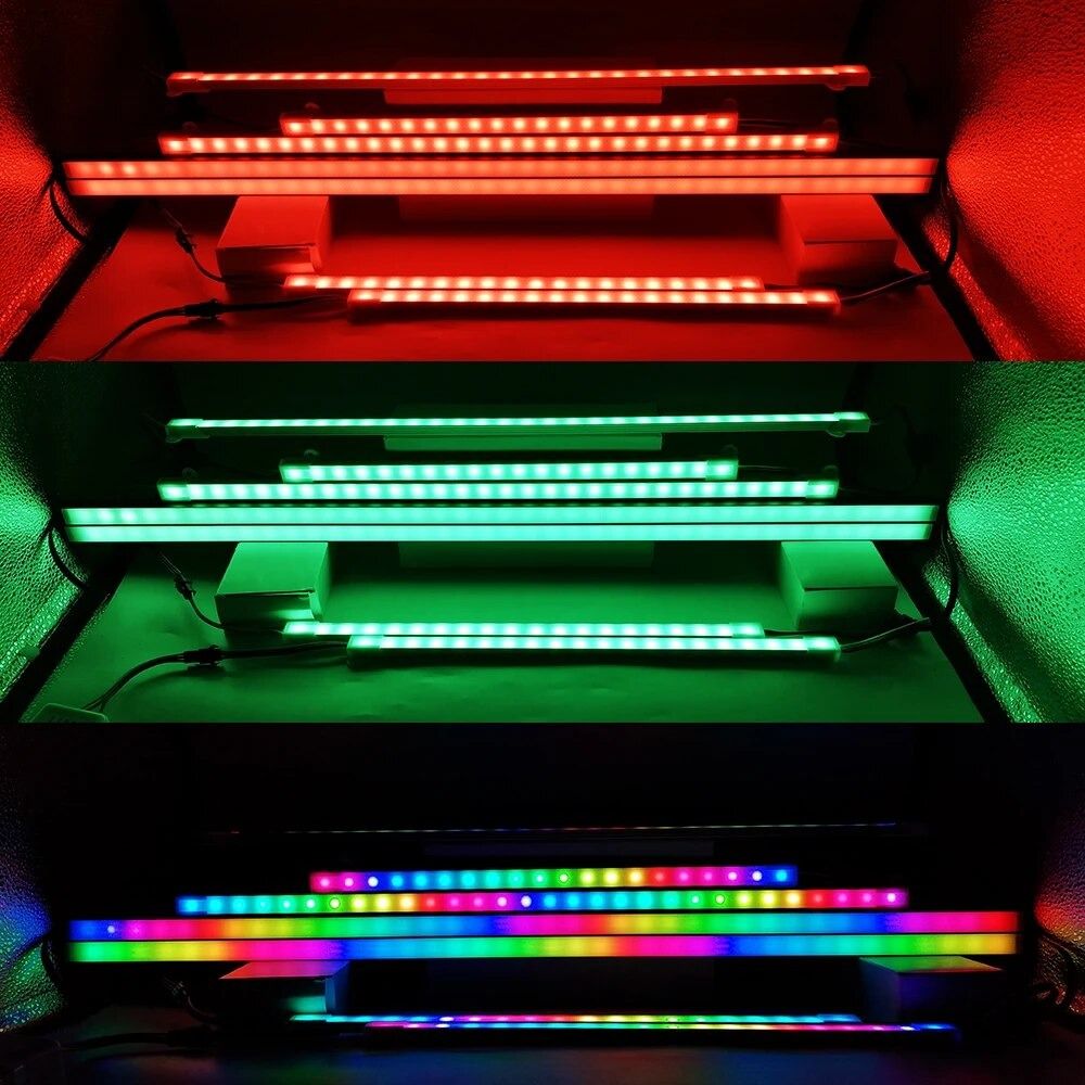DC5V 33/50CM WS2812B Led Strip Aluminum Rigid Bar Cabinet Light ...