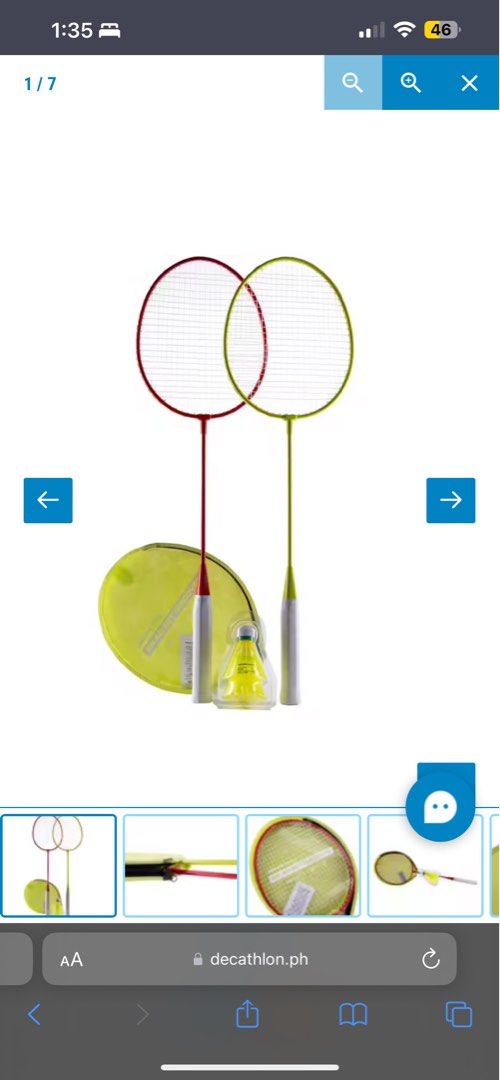 Decathlon Badminton Racket Complete Set, Sports Equipment, Sports ...