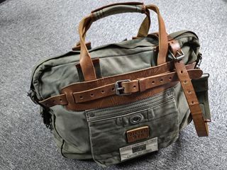 Diesel leather briefcase bag