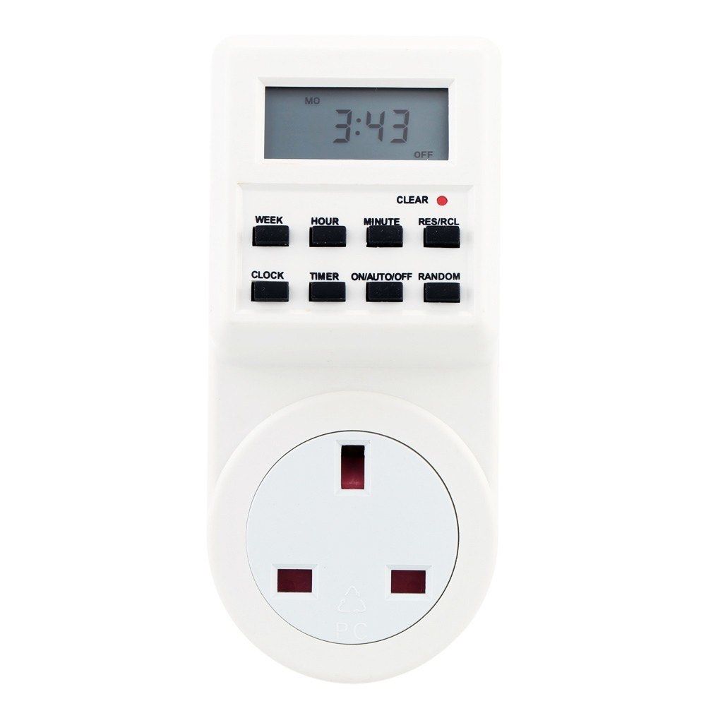 Digital LCD Electronic Plug-in Programmable Timer Switch Socket with Clock (Category: Electrical, Adaptors & Sockets) located in Singapore. Submitted by nickseven (Listing ID 1265256228, Image 6). Description: This is an economical timer switch with numerous options! This time switch is a direct plug-in timer intended to control the electronic power circuit of the appliance. It allows you to set programs for individual day or various combinations
