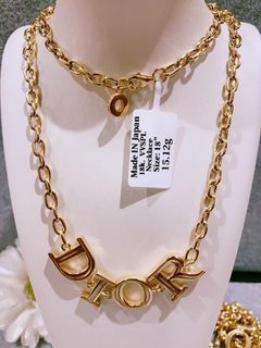 18K Gold Chanel Inspired CC Pendant Necklace, Women's Fashion, Jewelry &  Organizers, Necklaces on Carousell