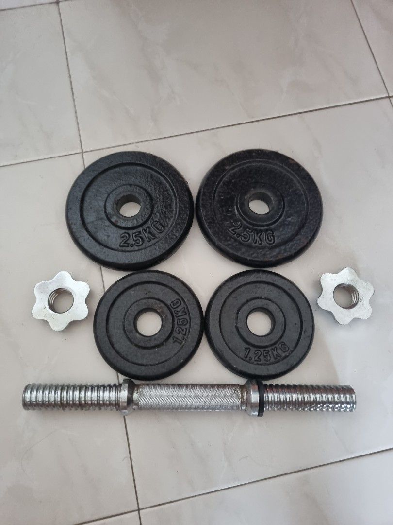 Dumbbell Set 10 KG x 2, Sports Equipment, Exercise & Fitness, Weights