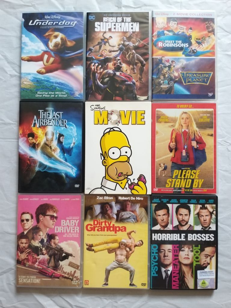 DVD Movies – The Last Airbender / The Simpsons Movie / Disney's