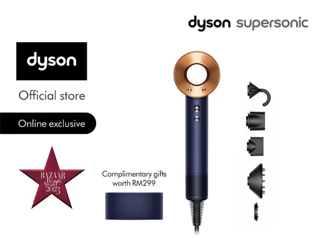 Dyson hairdryer HD08 Prussian Blue/ Copper, Beauty & Personal Care
