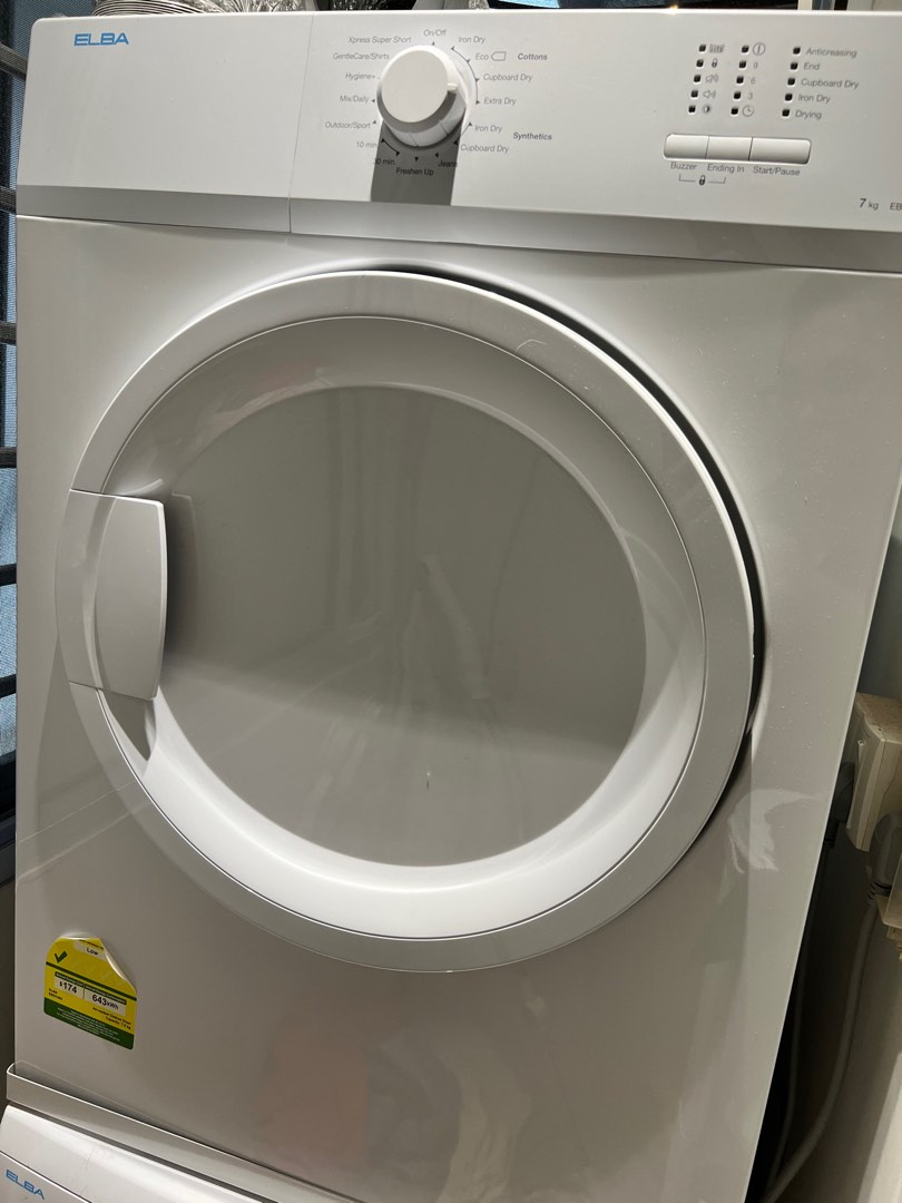 ELBA Washer and Dryer, TV & Home Appliances, Washing Machines and Dryers on Carousell