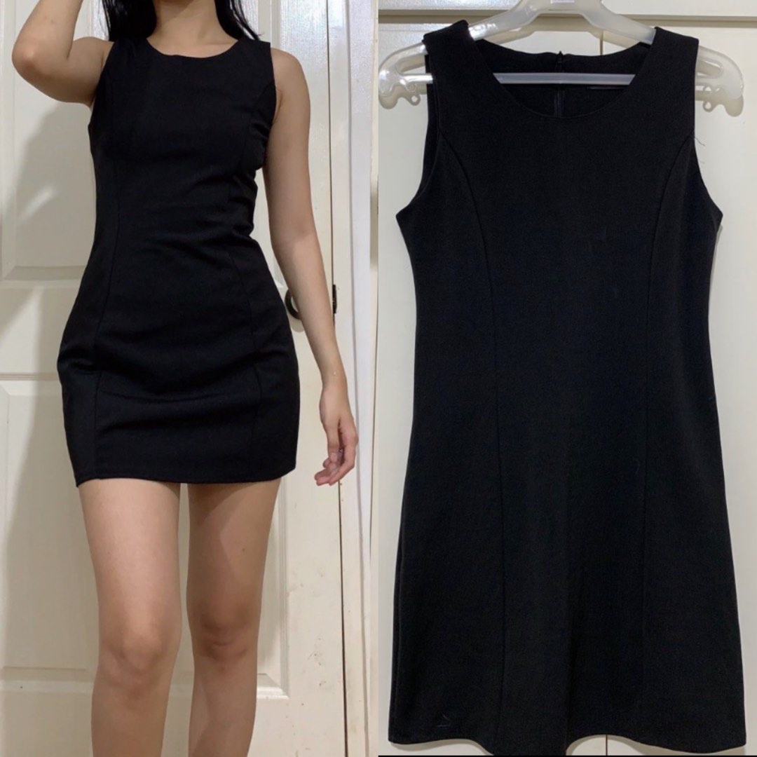 TAVIMART  -  French Elegant Black Mini Dress Women Causal Sleeveless Retro Slim Party Dress Summer Vintage Office Lady Sleeveless Dress