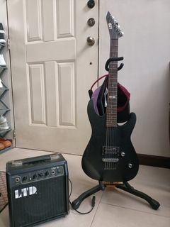 ESP LTD Black Electric Guitar missing wirejack