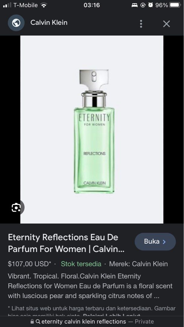 Eternity Reflections Eau De Parfum For Women
