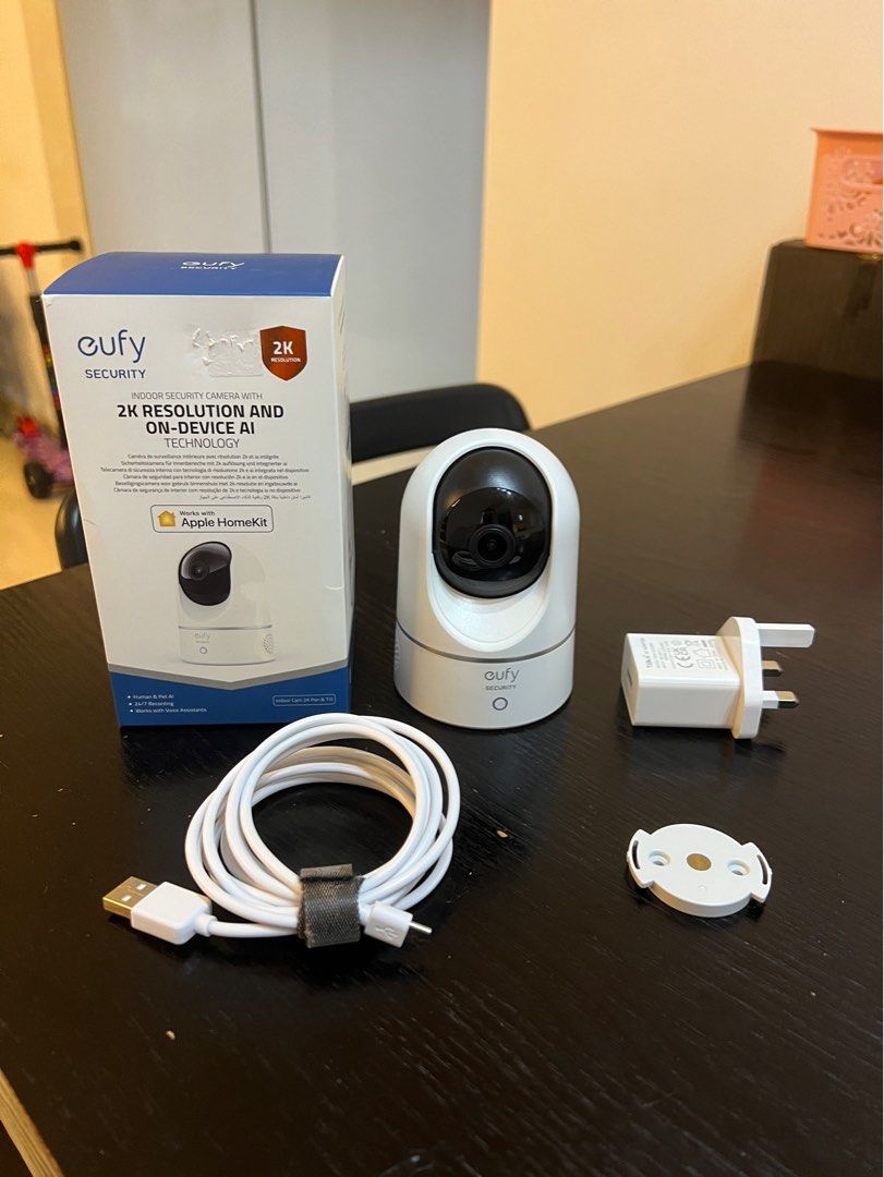 Eufy Indoor Cam 2K Pan & Tilt, Furniture & Home Living, Security