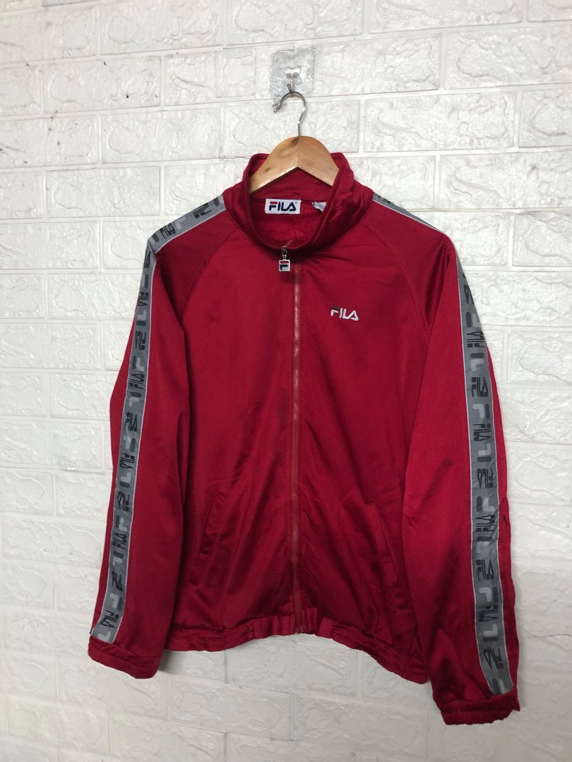 FILA Track Jacket, Men's Fashion, Coats, Jackets and Outerwear on Carousell