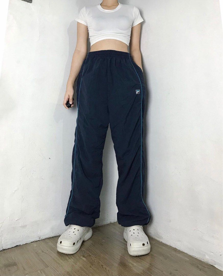 Fila button cheap down pants