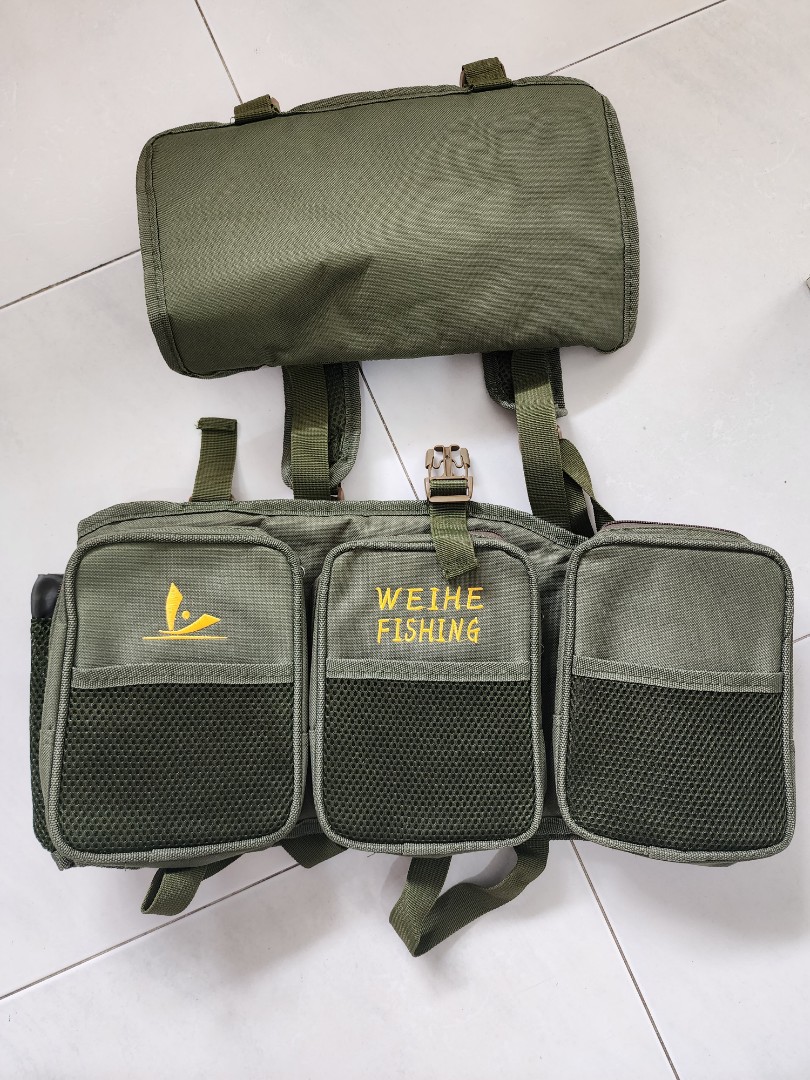 Fishing tackle box back pac, Sports Equipment, Fishing on Carousell