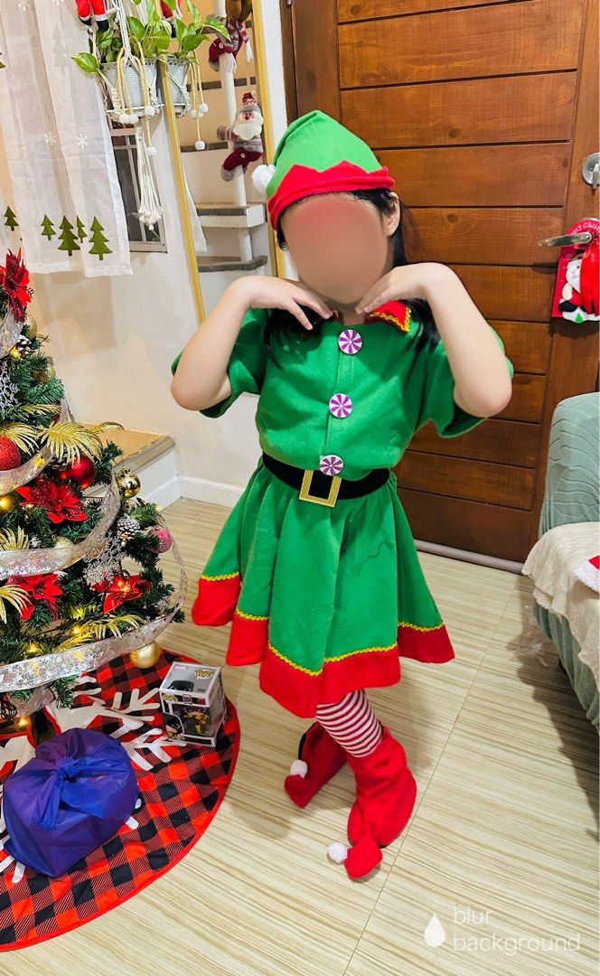 Baby girl elf top costume
