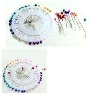 Pink Magnetic Pin Cushion with Pins – 100PCS Pins and Magnetic Bobby Pin  Holder Magnet Plastic Tray for Bobby Pin 100PCS Plastic Head Pin Cushions  for