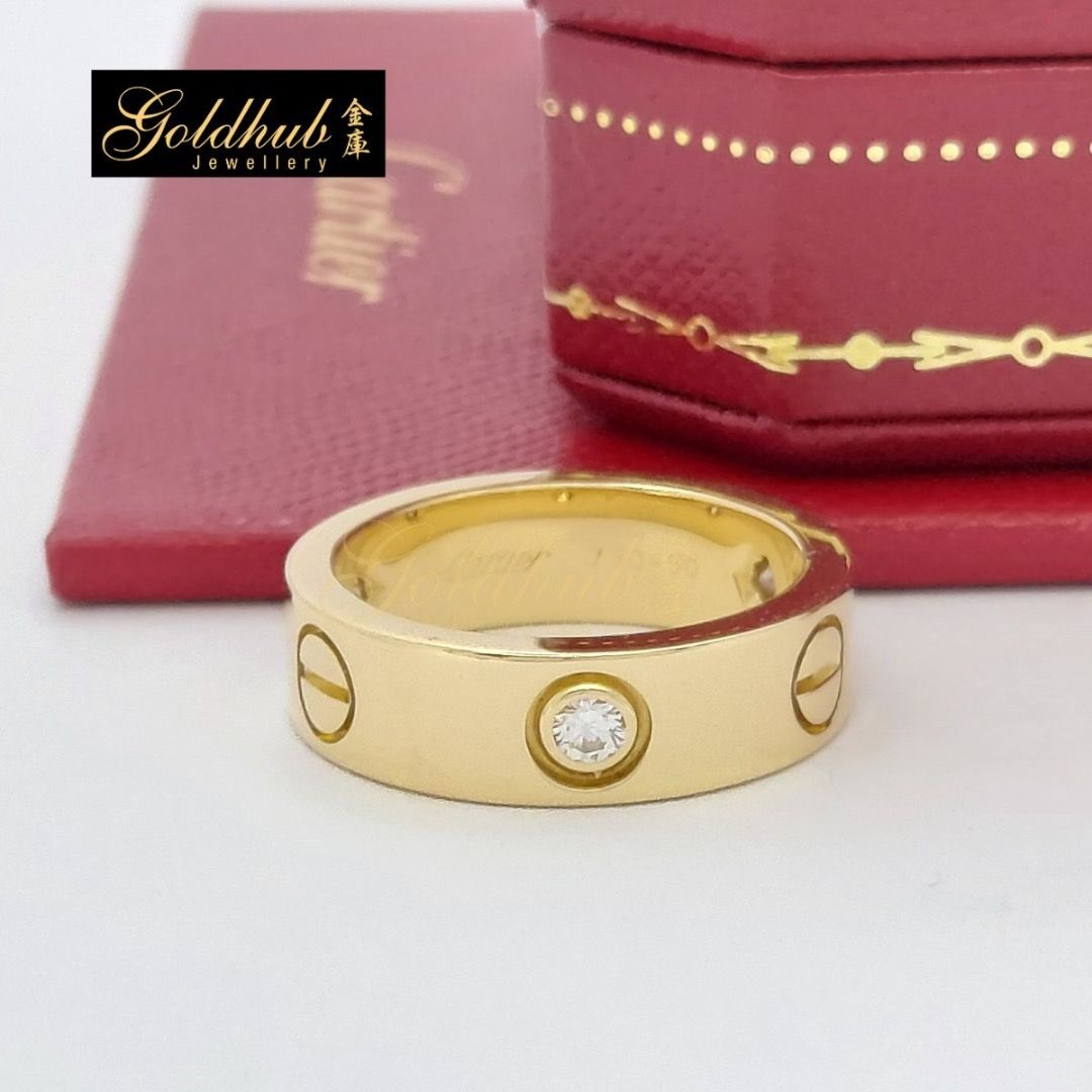 Cartier ring 3 diamonds store