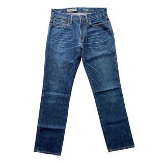 GAP Denim Straight Fit Indigo Blue Fadding Jeans (30)