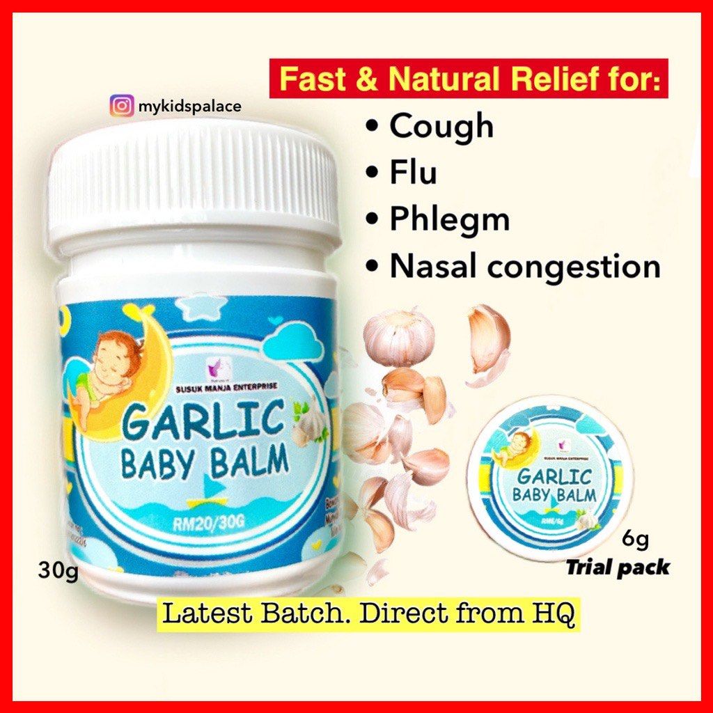 Garlic Balm for Cough, Flu, Phlegm, Nasal congestion, etc, Beauty
