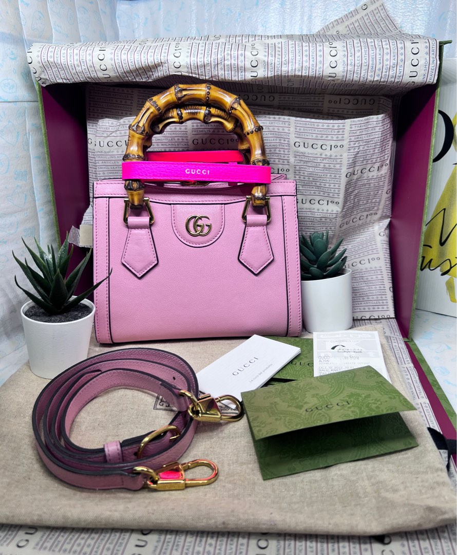 SUPER SALE Gucci Bamboo Diana Mini tote bag Luxury Bags Wallets on Carousell